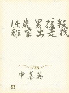 14岁男孩叛逆离家出走找不到