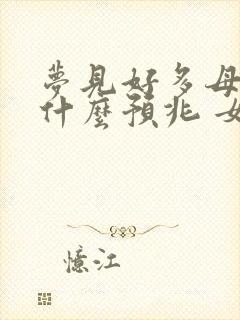 梦见好多母鸡是什么预兆 女性