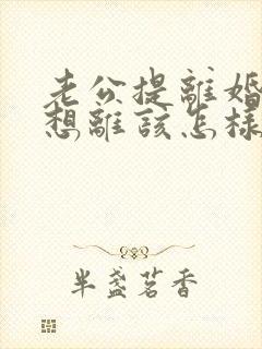 老公提离婚我不想离该怎样处理