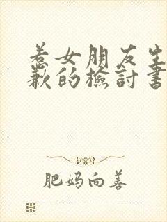 惹女朋友生气道歉的检讨书