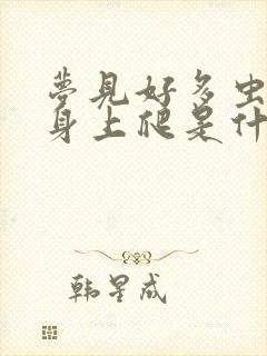 梦见好多虫子在身上爬是什么征兆