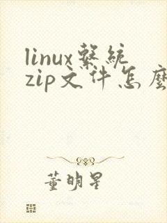 linux系统zip文件怎么解压