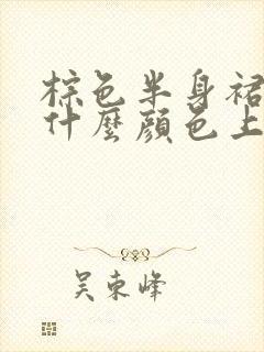 棕色半身裙搭配什么颜色上衣好看