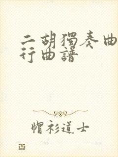 二胡独奏曲光明行曲谱