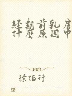 经期前乳房胀痛什么原因中医