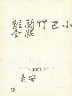 难哄竹己小说完全版