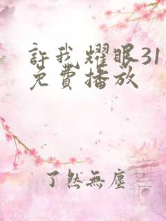 许我耀眼31集免费播放