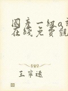 国产一级a视频在线免费观看