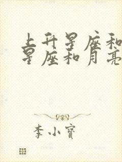 上升星座和太阳星座和月亮星座查询