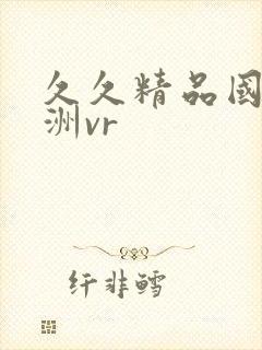 久久精品国产亚洲vr