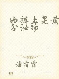 内裤上是黄色的分泌物