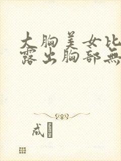 大胸美女比基尼露出胸部无遮挡又大又软