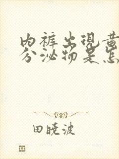 内裤出现黄色的分泌物是怎么了