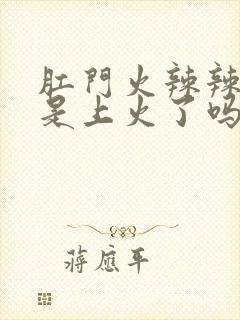 肛门火辣辣的疼是上火了吗