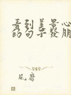 看到美景心情好的句子发朋友圈