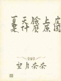 夏天脸上皮肤痒是什么原因