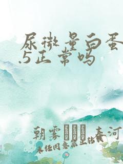 尿微量白蛋白9.5正常吗