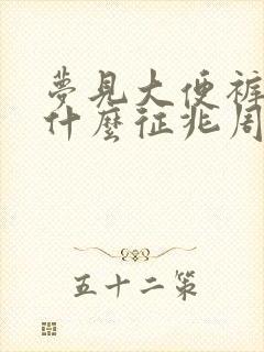 梦见大便裤裆里什么征兆周公解梦