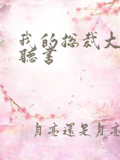 我的总裁大老婆听书