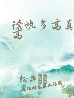 徐帆多高真实身高