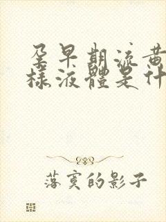 孕早期流黄色水样液体是什么原因