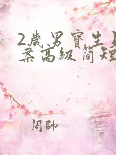 2岁男宝生日文案高级简短