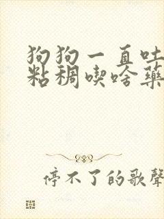 狗狗一直吐白沫粘稠吃啥药