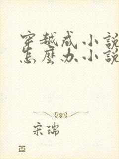 穿越成小说反派怎么办小说