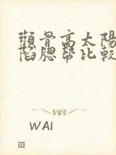 颧骨高太阳穴凹陷腮帮比较大