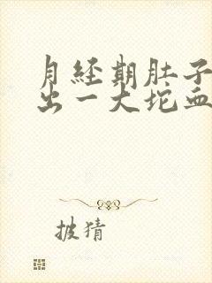 月经期肚子痛流出一大坨血块一样的东西