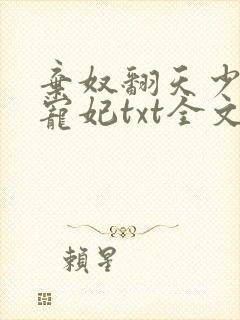 弃奴翻天少帝的宠妃txt全文