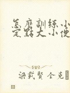 怎么训练小奶狗定点大小便