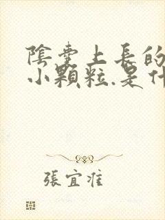 阴囊上长的白色小颗粒.是什么