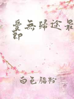 爱无归途最新章节