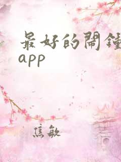 最好的闹钟软件app