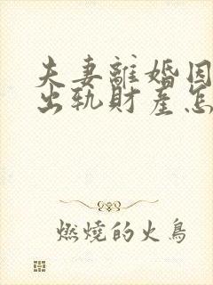 夫妻离婚因一方出轨财产怎么判