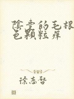 阴囊的毛根有白色颗粒痒