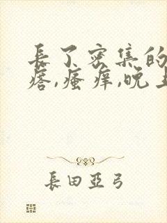 长了密集的小疙瘩,瘙痒,晚上特别痒