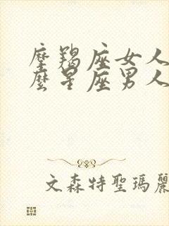 摩羯座女人和什么星座男人最配?