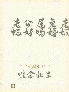 老公属兔老婆属蛇好吗婚姻如何