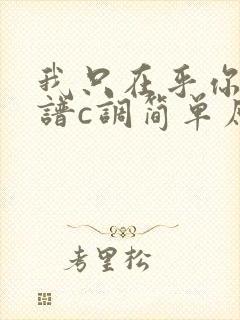 我只在乎你吉他谱c调简单原版