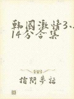 韩国激情3小时14分合集