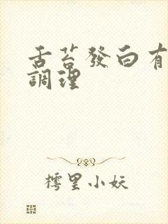 舌苔发白有齿痕调理