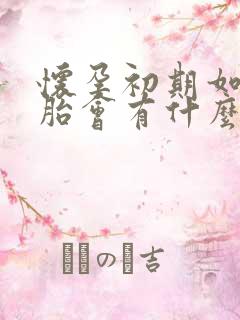 怀孕初期如果停胎会有什么症状