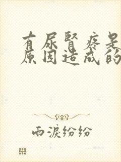 有尿肾疼是什么原因造成的