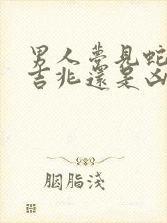 男人梦见蛇咬是吉兆还是凶兆