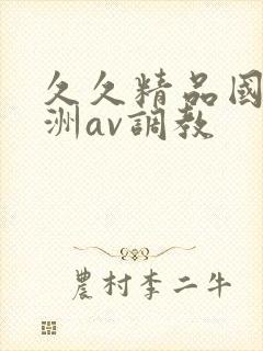 久久精品国产亚洲av调教