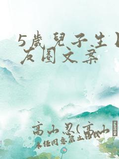 5岁儿子生日朋友圈文案