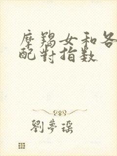 摩羯女和各星座配对指数