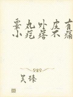 睾丸外皮有很多小疙瘩不痛不痒